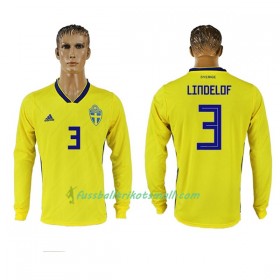 Fußballtrikots Schweden Lindelof 3 WM 2018 Langarm Heimtrikotsatz kaufen